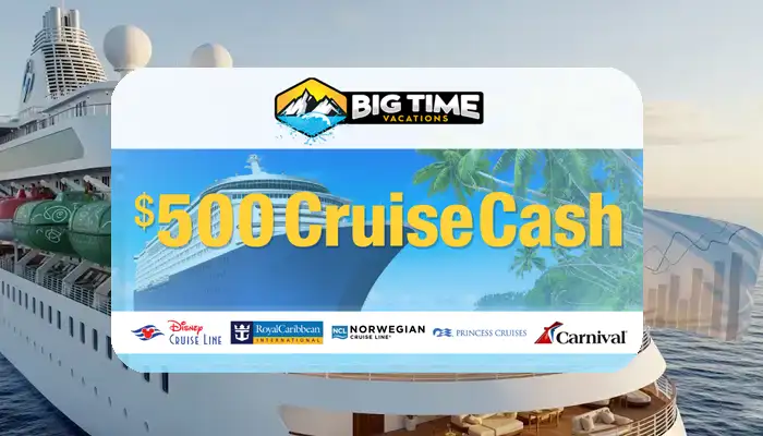 Cruise ship with savings concept